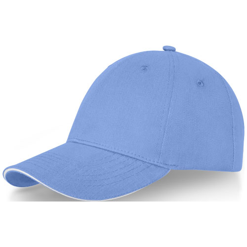 Casquette sandwich publicitaire 6 panneaux Darton Bleu clair